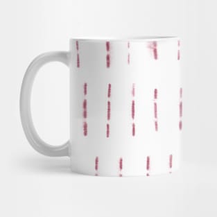 Magenta stripes over white background Mug